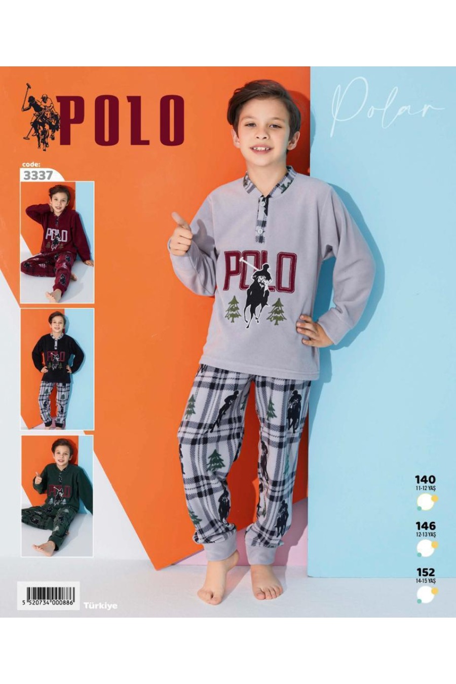 Erkek Çocuk Polar Pijama Takımı